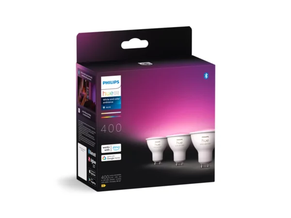 Philips Hue GU-10 Smart Spotlight (3-pack) - Image 4