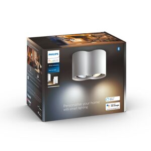 Philips Hue Pillar Double Spotlight - Smart LED Ceiling Light | White Ambiance