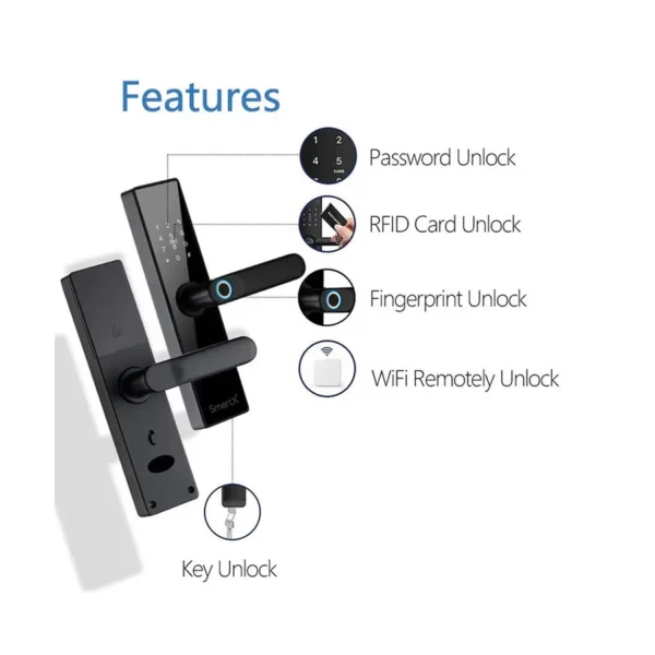 SmartX SX-578 Smart Door Lock - Image 2